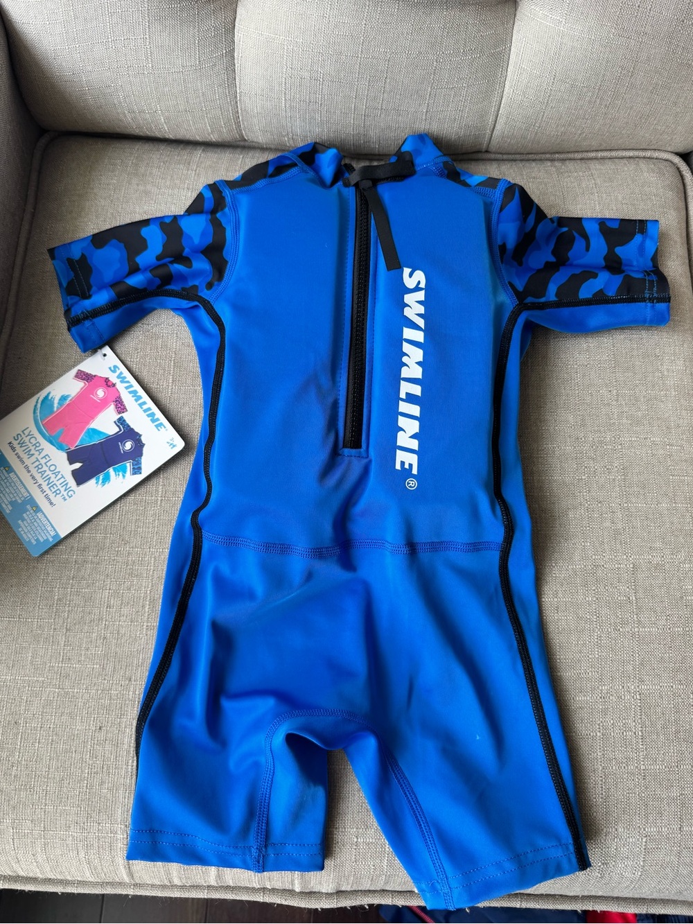 SWIMLINE Floating Swimsuit Swim Trainer for Kids Boys Size Small 20-30lbs NWT